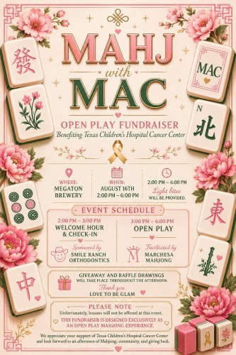 Mahjong with Mothers Against Cancer at Megaton Brewery Mahjong with Mothers Against Cancer at Megaton Brewery