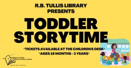Toddler Storytime at RB Tullis Library