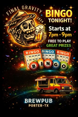 Bingo Night at Final Gravity Brewpub