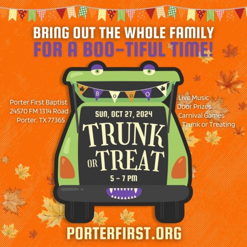 Trunk or Treat at Porter First Baptist Church