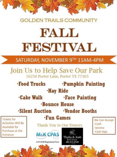 Golden Trails Community Fall Festival