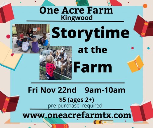 Storytime At the Farm at One Acre Farm