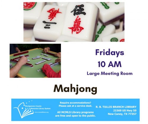 Mahjong at RB Tullis Library