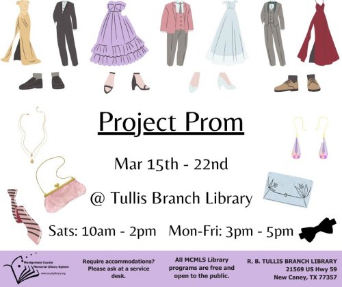 Project Prom at Tullis Branch Library