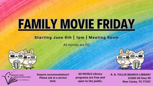 Family Movie Friday at R.B. Tullis Branch Library
