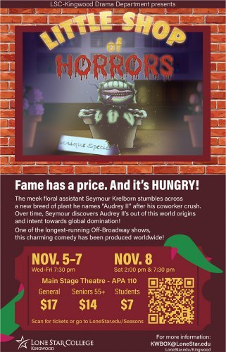 Little Shop of Horrors Theatre Performance at Lone Star College - Kingwood