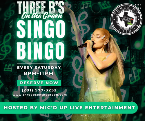Singo Bingo at Three B's On The Green