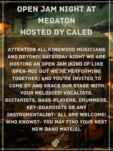 Open Jam Night at Megaton Brewery
