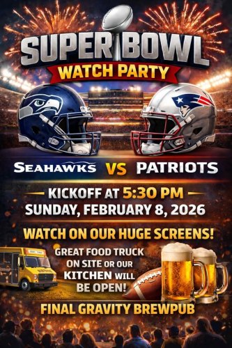 Big Game Watch Party at Final Gravity Brewpub