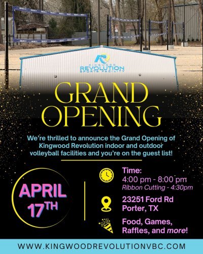 Kingwood Revolution Volleyball Indoor/Outdoor Facilities Grand Opening