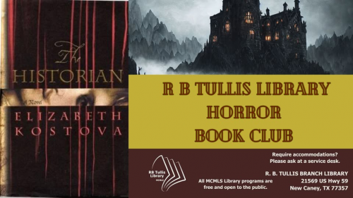 Adult Horror Book Club at Tullis Library