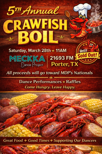 Meckka Dance Project Presents: 5th Annual Crawfish Boil Fundraiser