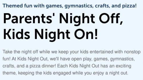 Kids Night Out | Rowland Ballard Kingwood