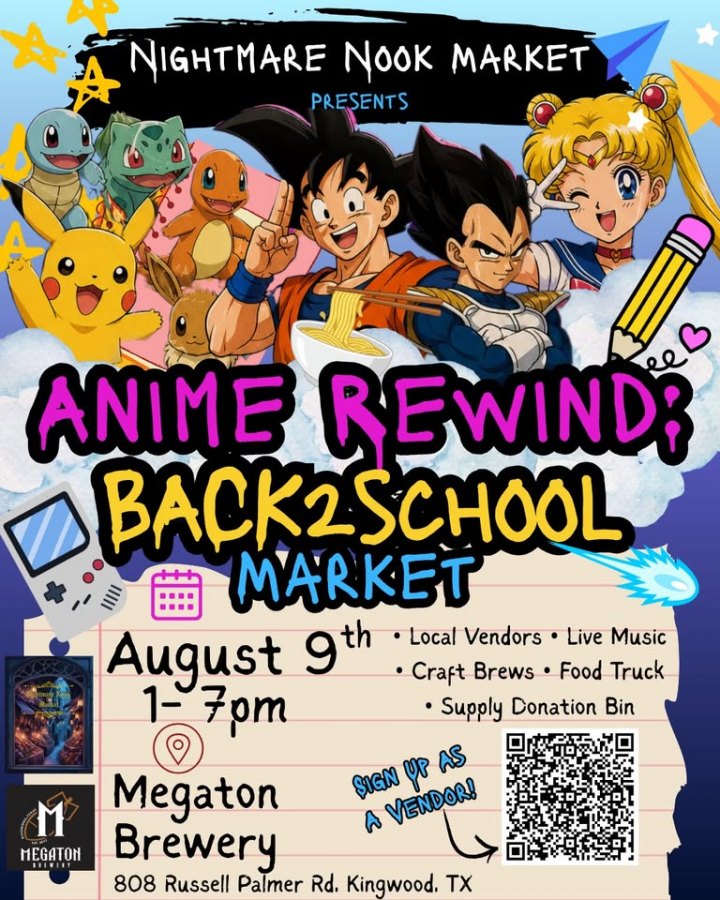 Anime Rewind: Back 2 School Market at Megaton Brewery