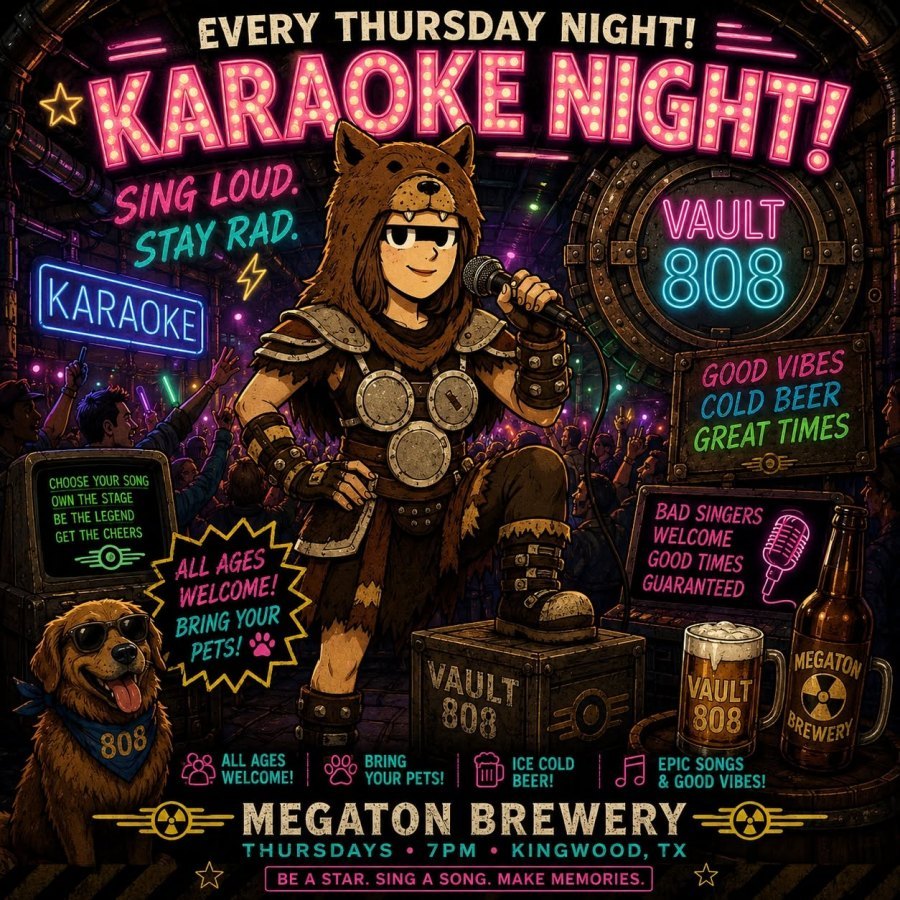 Karaoke with DJ/KJ Jenny LIVE! at Megaton Brewery