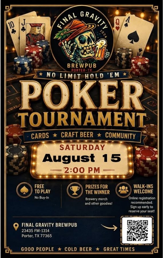 Poker Tournament at Final Gravity BrewPub
