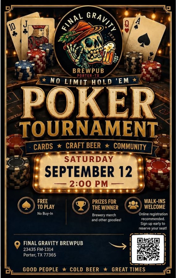 Poker Tournament at Final Gravity BrewPub