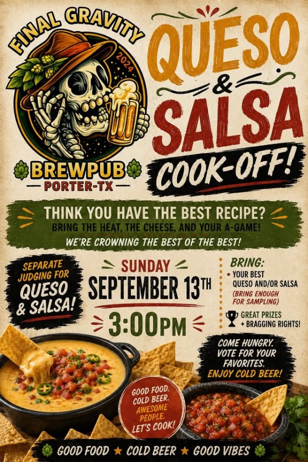 Queso & Salsa Cook-Off at Final Gravity Brewpub