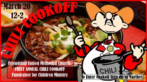Chili Cook-off at Friendship United Methodist Church
