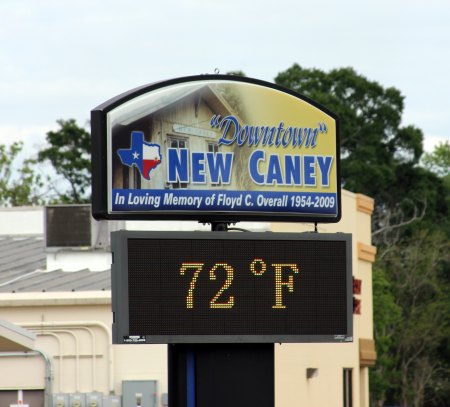 Founding of New Caney Sign